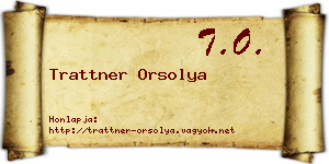 Trattner Orsolya névjegykártya